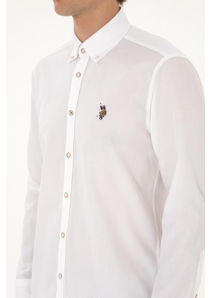 Erkek Beyaz Gömlek Basic 50307677-VR013