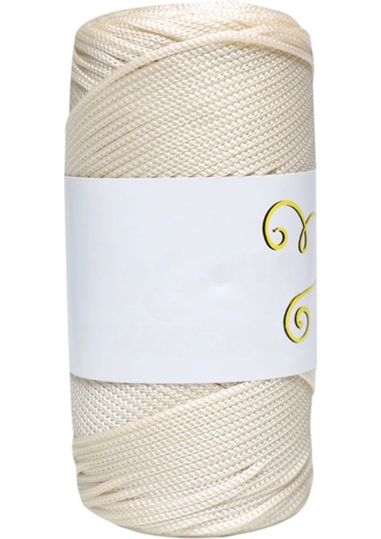 Makrome İpi 3mm Polyester Ekru