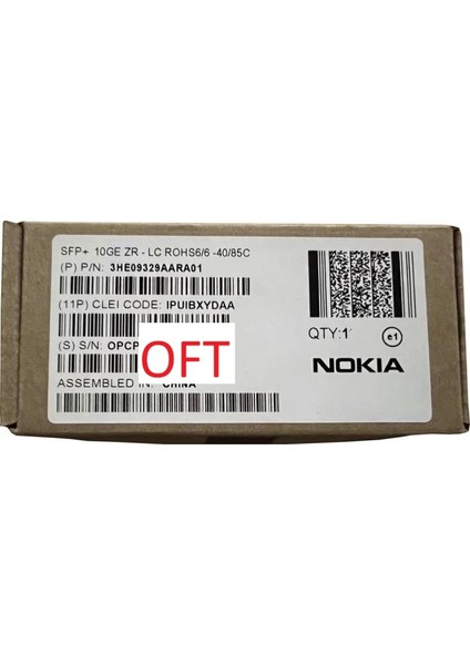 3HE09329AA Ipuıbxydaa Sfp+ 10GE Zr – Lc 80KM 1550NM I-Temp Optik Transceiver Modül fiyatları