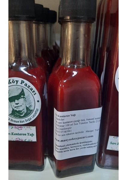 Doğal Ev Yapımı Sarı Kantaron Yağı 100 ml Şişe modelleri