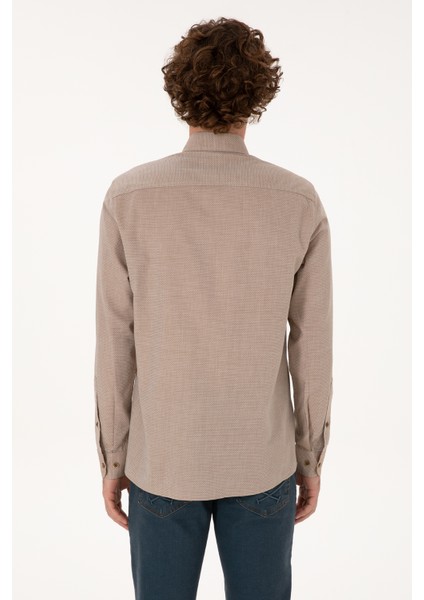 Erkek Haki Gömlek Basic 50307677-VR027 indirimleri