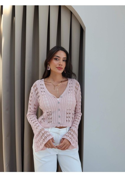 Ajurlu V Yaka Hırka fiyatları