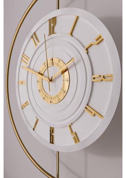 12-24h - Xxl 60x80cm-Timelless Kristal (Pilli) (Quartz ), Metal (Mobilya) Duvar Saati modelleri