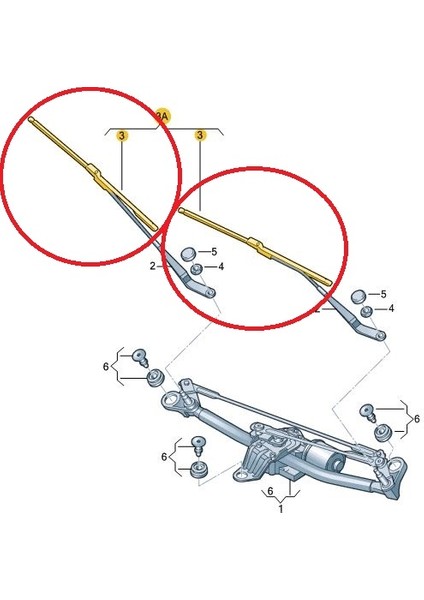 Audi A3 Ön Silecek Süpürgesi Seti 2013-2020 Arası 8V1998002A fiyatları