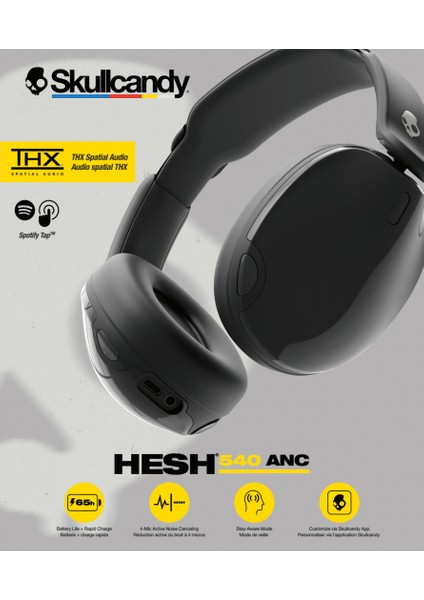 Hesh 540 Anc Kablosuz Kulaklık Siyah S6HAW-T740
