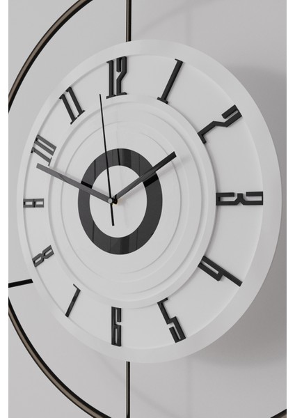 Xxl(60*80 cm) Black Fred (3 Pil ile Gelir ) LED Kristal - Modern Metal Duvar Saati modelleri