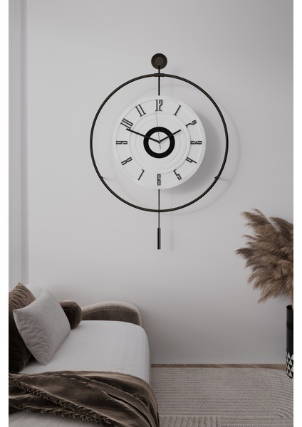 Xxl(60*80 cm) Black Fred (3 Pil ile Gelir ) LED Kristal - Modern Metal Duvar Saati indirimleri