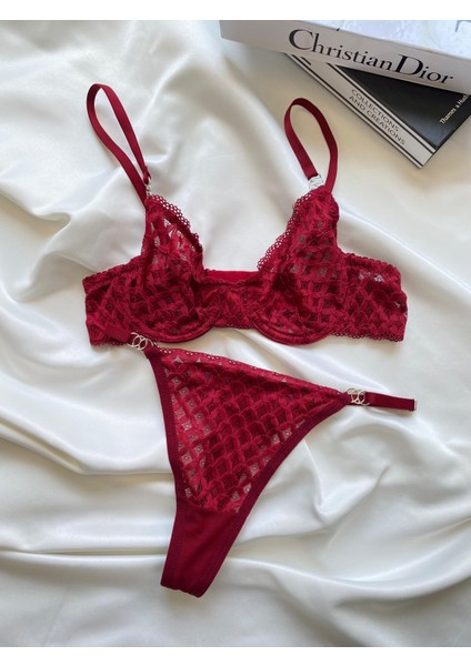 Lingerie Dantelli Şeffaf Bralet & Külot Takımı fiyatları