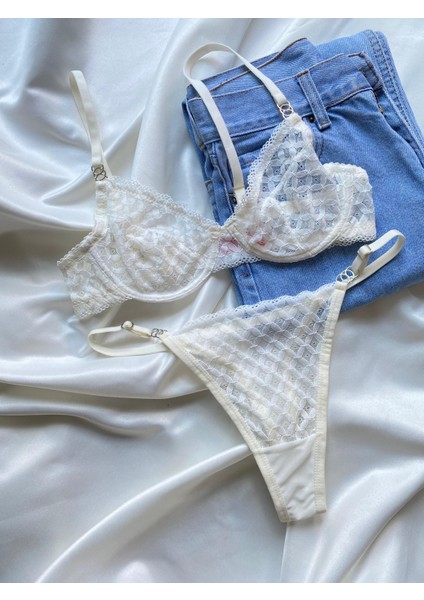 Lingerie Dantelli Şeffaf Bralet & Külot Takımı fiyatları