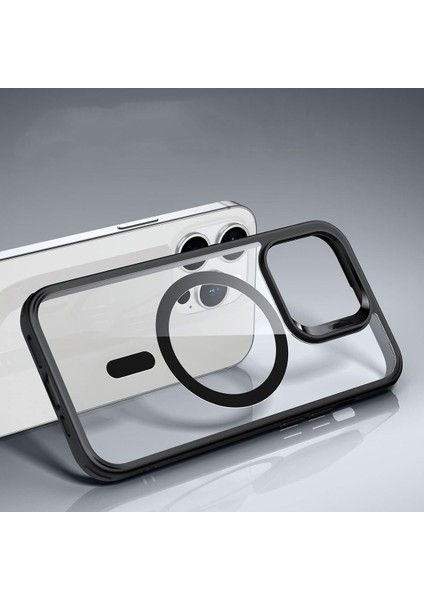 iPhone 14 Pro Max Kamera Çıkıntılı Şarj Destekli Kenarı Renkli Hassas Butonlu Magsafe Kılıf indirimleri