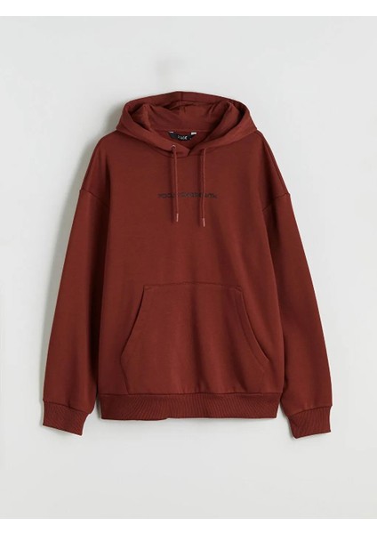 Xsıde Uzun Kollu Baskılı Erkek Hoodie (W5)