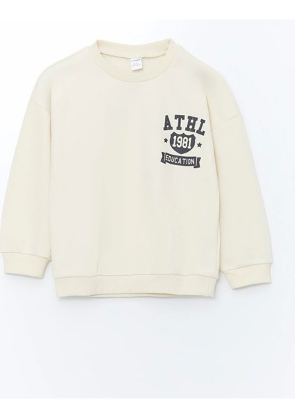 Lcw Kids Bej Bisiklet Yaka Erkek Çocuk Sweatshirt ve Eşofman Alt 2'li fiyatları