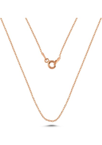 925 Ayar Gümüş 30 Forse Kalınlık 50 cm Düz Model Zincir