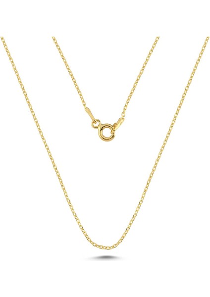 925 Ayar Gümüş 30 Forse Kalınlık 50 cm Düz Model Zincir