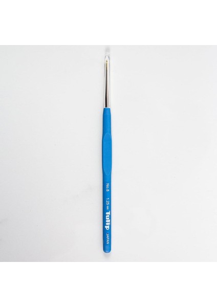 Tulip Silikon Elastik Saplı Dantel Tığ No:8 & 1.25MM Mavi