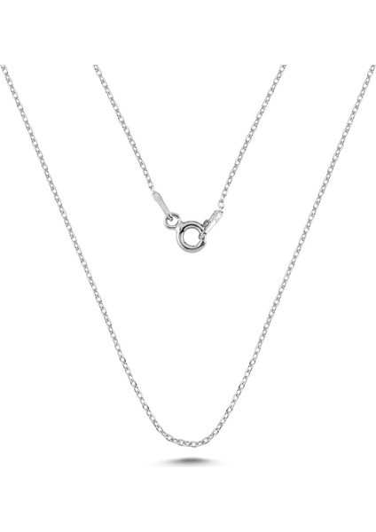 925 Ayar Gümüş 30 Forse Kalınlık 50 cm Düz Model Zincir