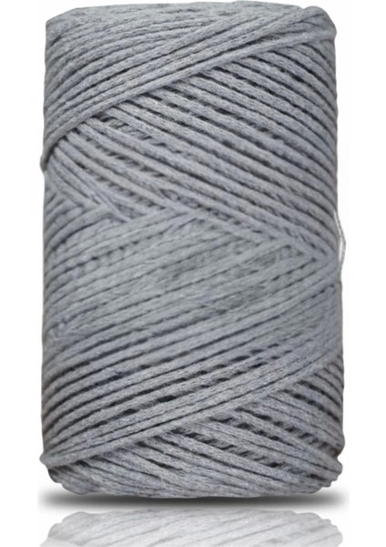 Pamuk Makrome 2 mm Gri