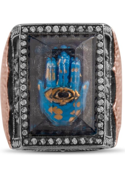 1.80 Karat Pırlanta Yüzük, Hamsa Motifli, Gerçek Pırlanta, Sertifikalı Mücevher fırsatları