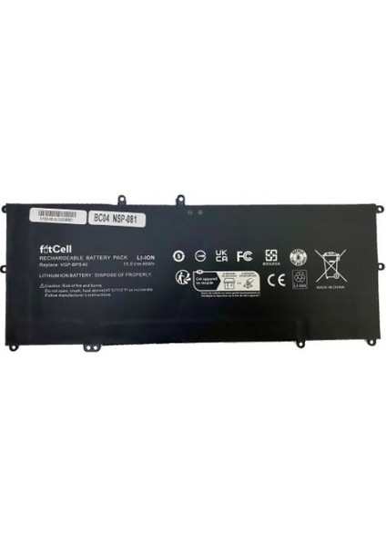 Uyumlu Fitcell Sony Vaio SVF14N26CW , Sony Vaio SVF14NA1UL Notebook Batarya - Pil
