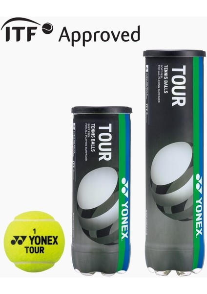 Tour Tenis Topu 3 Adet Itf Onaylı