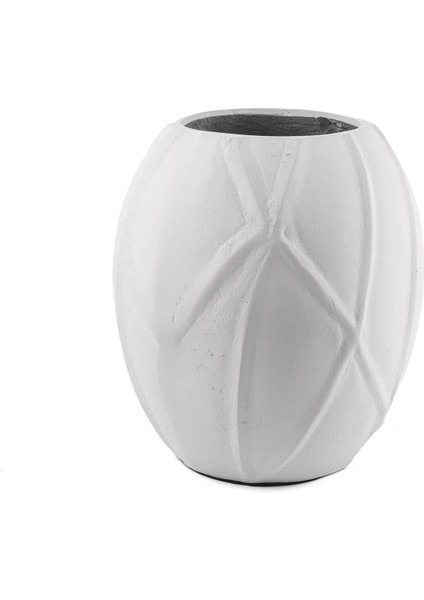 Beyaz Vazo 20 x 24 cm