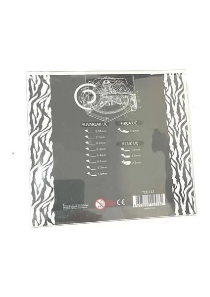 Teknik Çizim Kalemi Siyah Yuvarlak-Fırça-Kesik Uç 12 Li fırsatları