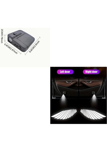 ( 2 x Adet ) 1 Takım Hd Projektör Pilli Angel Wings (Melek Kanatları) modelleri