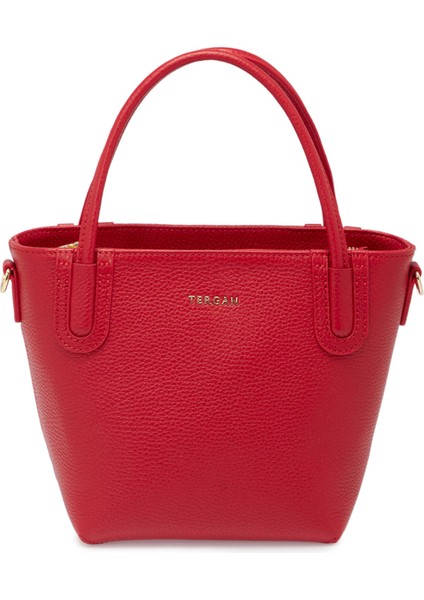 Kırmızı Hakiki Deri Kadın El Çantası - S25Y1BC80360-B68