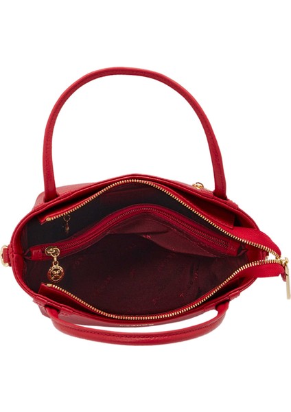 Kırmızı Hakiki Deri Kadın El Çantası - S25Y1BC80360-B68 fırsatları