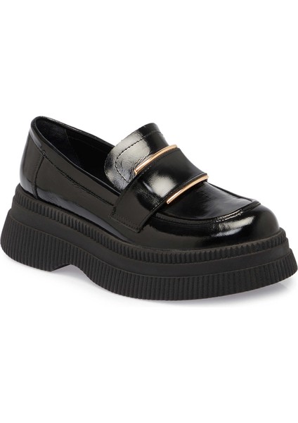 Siyah Hakiki Deri Kadın Makosen - K24S1AY67587-A07