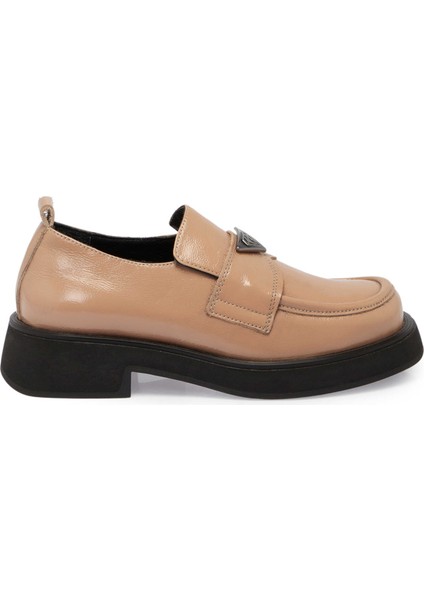 Nude Hakiki Rugan Deri Kadın Casual Ayakkabı - K24S1AY67506-M3G modelleri