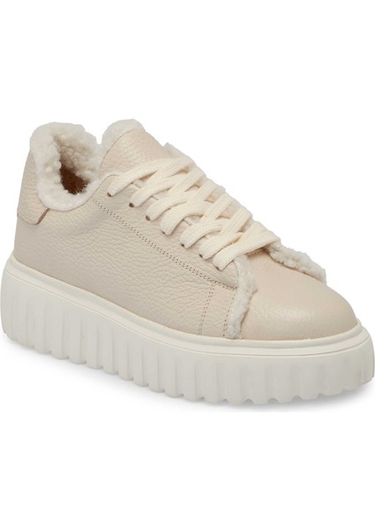 Bej Hakiki Deri Kadın Sneaker - K24S1AY67596-B19