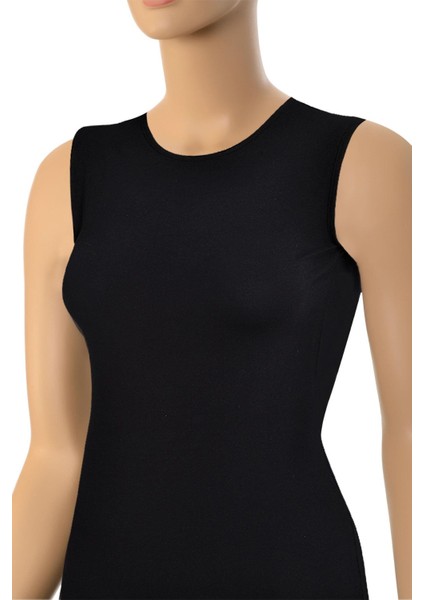 Kadın Atlet Bisiklet Yaka Sıfır Kol (%96 Pamuk - %4 Elastan)