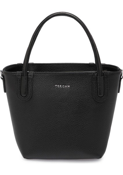 Siyah Hakiki Deri Kadın El Çantası - S25Y1BC80360-A41