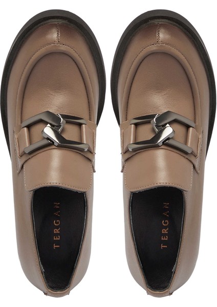 Vizon Hakiki Deri Kadın Topuklu Ayakkabı - K24S1AY67507-A44 indirimleri