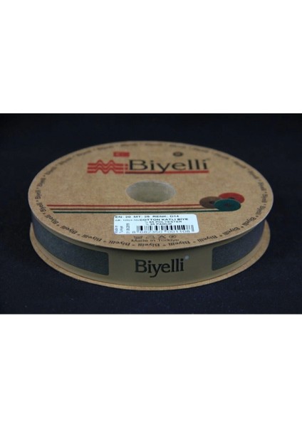 Biye Koton Katlı D14 Asker Yeşili 2 cm 25 Metre %65 Koton %35 Polyester