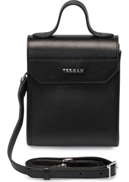 Siyah Hakiki Deri Kadın El Çantası - S25Y1BC80432-D3H