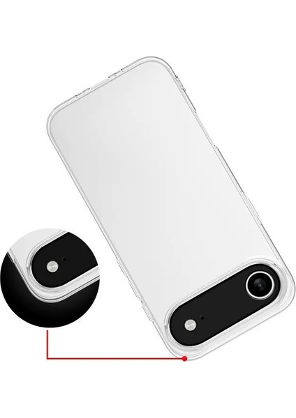 Apple iPhone 17 Air Kılıf Yumuşak Süper Silikon Kapak Şeffaf indirimleri