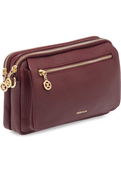 Bordo Hakiki Deri Kadın El Çantası - S25Y1BC79999-M71 fiyatları