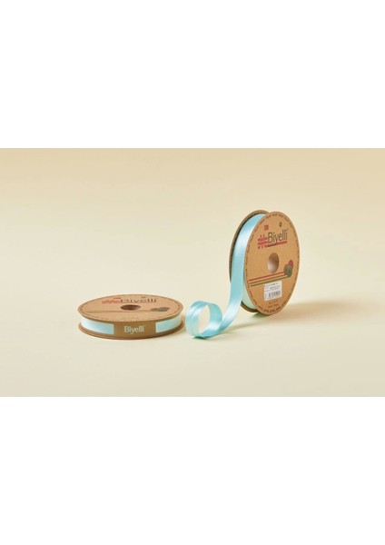 Biye Saten Katlı 010 Mint Yeşili 2 cm 25 Metre %100 Polyester