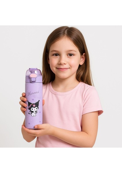 Sevimli Kuromi Lisanslı 480 ml Paslanmaz Çelik Termos – 6-10 Saat Isı Koruma modelleri