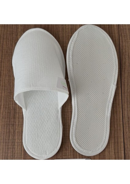 250 Çift Tek Kullanımlık Otel Terliği Petek Desen 45GR Süngerli Kumaş Komple Biyeli 3mm Evataban