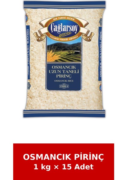 Organik Osmancık Pirinç 1 kg x 15 Adet