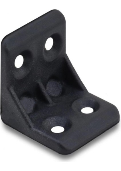 Plastik L Köşe Bağlantı Aparatı, L Plastik Gönye Köşebent Siyah 100 Adet