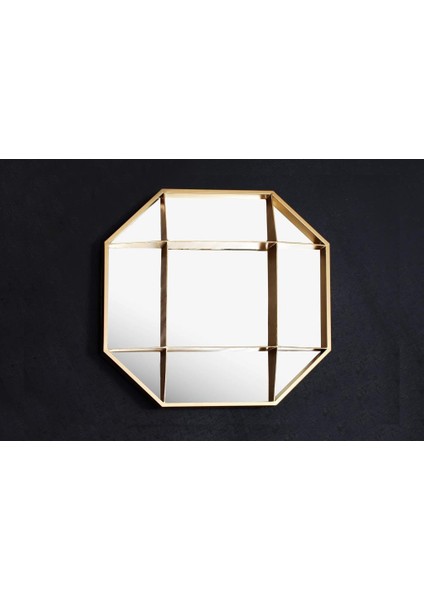 Altın Kafesli Ayna 77CM