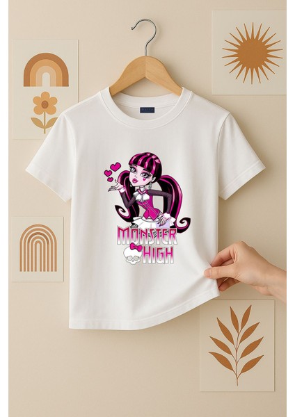Monster High Tasarım Baskılı Tişört (4-13 Yaş)