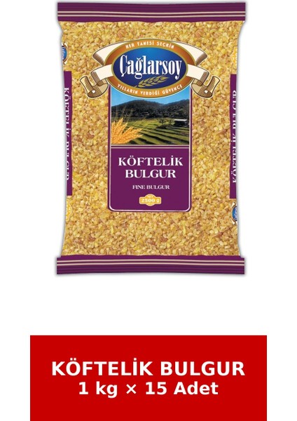 Organik Köftelik Bulgur 1 kg x 15 Adet