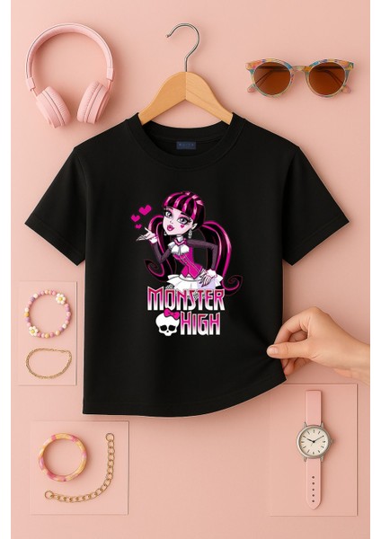 Monster High Tasarım Baskılı Tişört (4-13 Yaş)