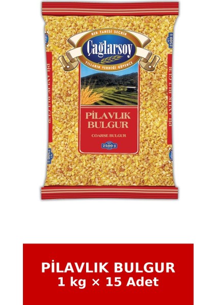 Organik Pilavlık Bulgur 1 kg x 15 Adet