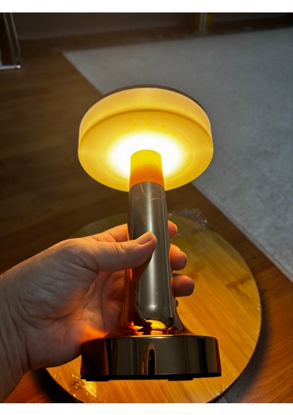 Bronz Dokunmatik Masa Lamba Tpc Şarjlı